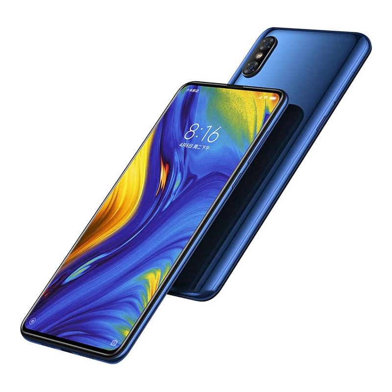 Used 8GB 256GB Sn 845 6.39'' Amoled Mobile Phone 2 Front & 2 Back Cameras Wireless Charging NFC for Xiaomi Mi Mix 3 Mix3