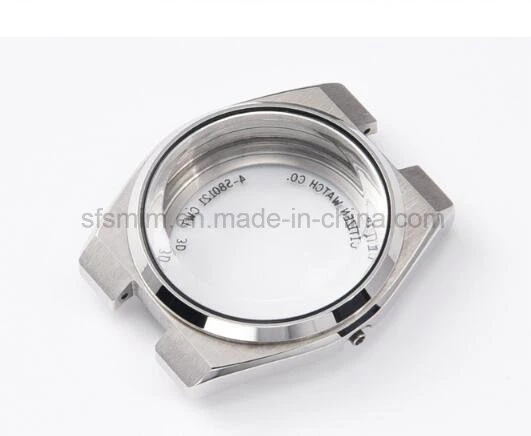 Round Stainless Steel Watch Case with Sapphire Case