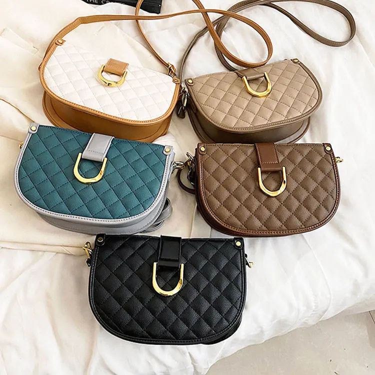 2022 Famous Brand Affordable Custom Lock Crossbody Women Shoulder Half Moon Handbags Wholesale/Supplier