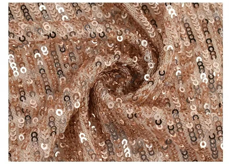 Hot Sale Fancy 3mm Lace Embroidery Sequin Fabric