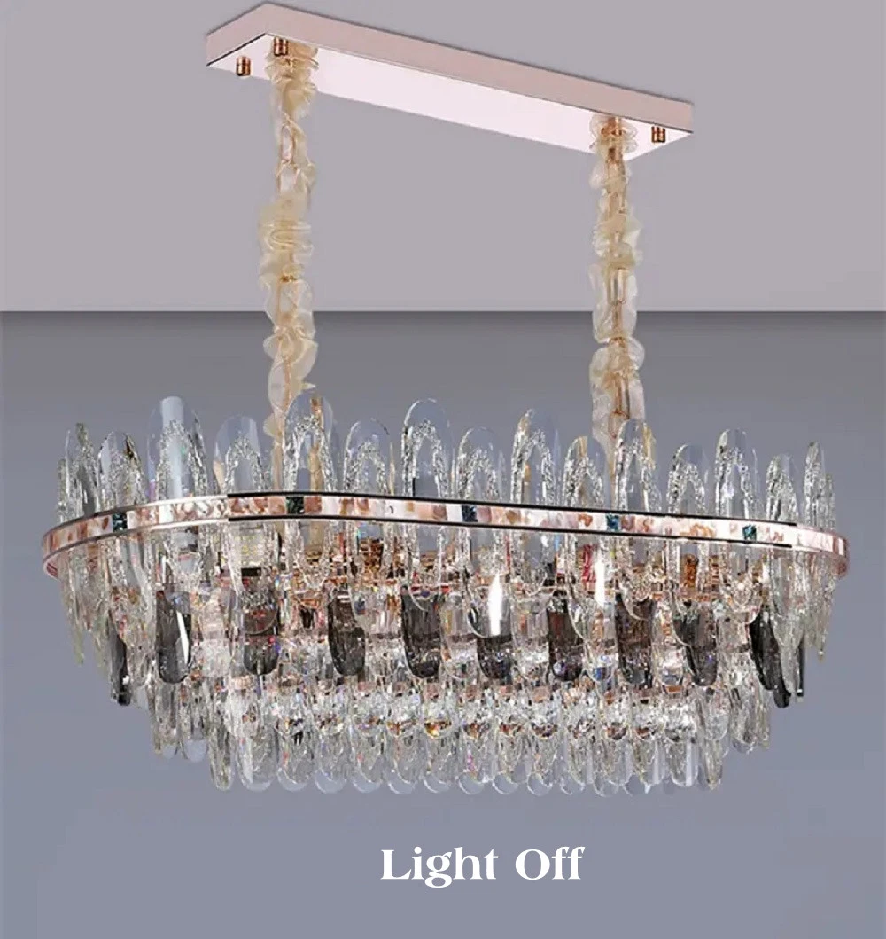 Contemporary Style Indoor Decoration Chandelier Living Room Dining Room LED Crystal Pendant Light