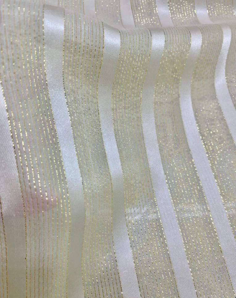 Oeko Tex 100 Certificate High quality/High cost performance Silk Lurex Metalic Mixed Clip Jacquard Fabric