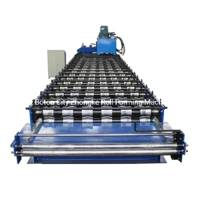 PLC Control Color Acero frío techo vidriado máquina de hacer baldosas /Step baldosa Roofing Hoja Roll Forming Machine Precio de fábrica