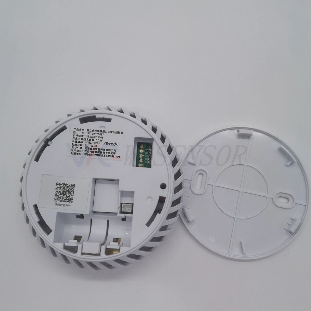CE RoHS Smart Intelligent WiFi Tuya Smoke Alarm Gas Detector for Sell