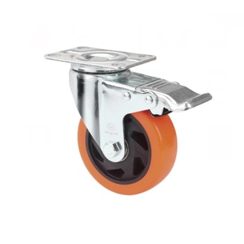 High Quality 3 4 5 Inch Thread Stem Swivel Cart Hotel Trolley Kitchen Themoplatic Rubber Caster Wheels