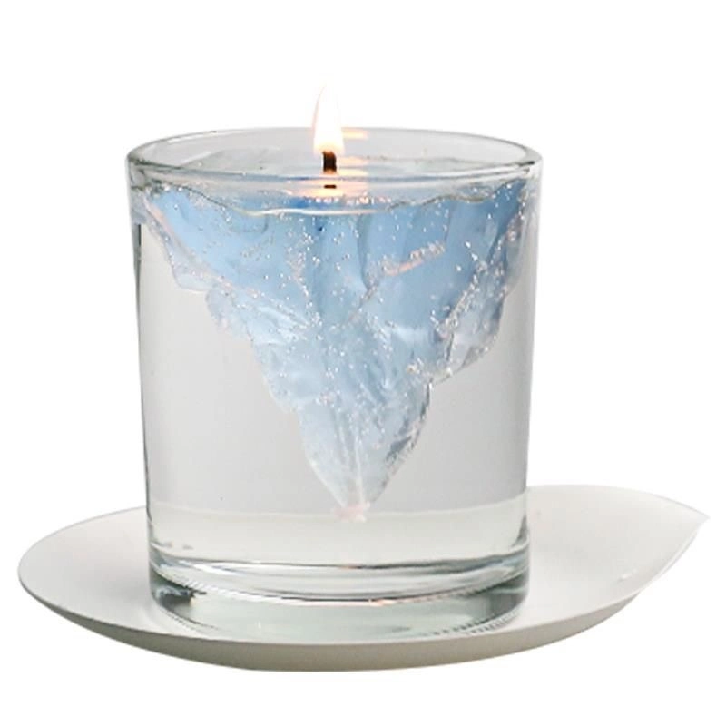 Ins Aromatherapy bougie Creative Iceberg verre flottant Candlestick lit de chambre Décoration coeur de fille cadeau