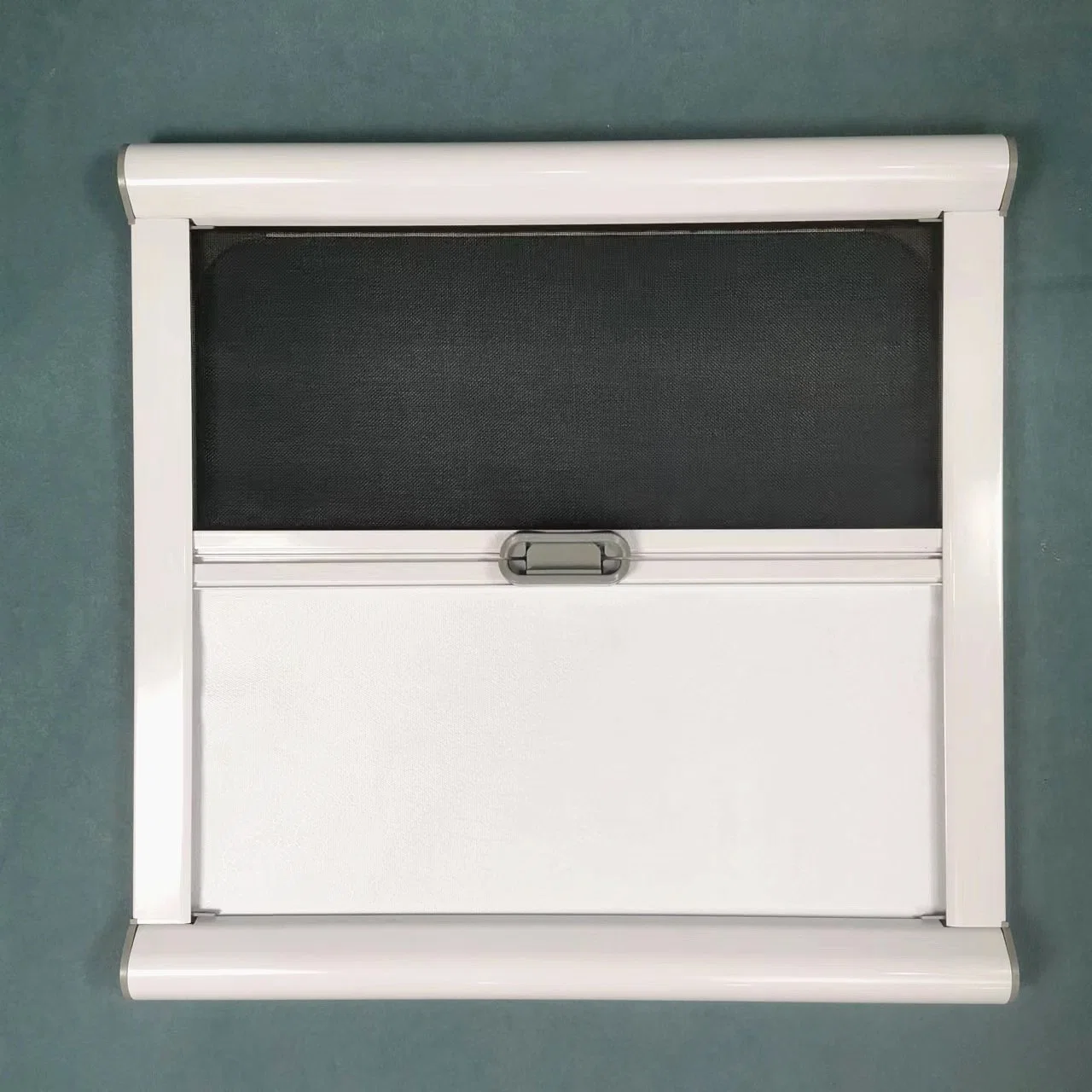 Radius RV Fenster 900 * 500mm Silber Grau Farbe Mg17RW mit Blind Und Sonnenschutz für Nutzfahrzeuge