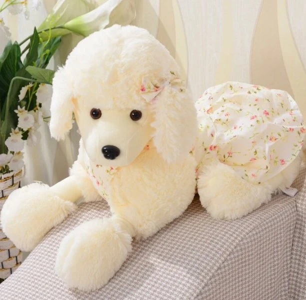 Poodle Plush Toy Simulation Dog