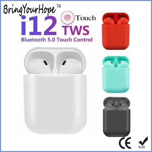 Auto Power-on Auto-Pairing 5.0 Tws-True Wireless Stereo I12 Earbuds