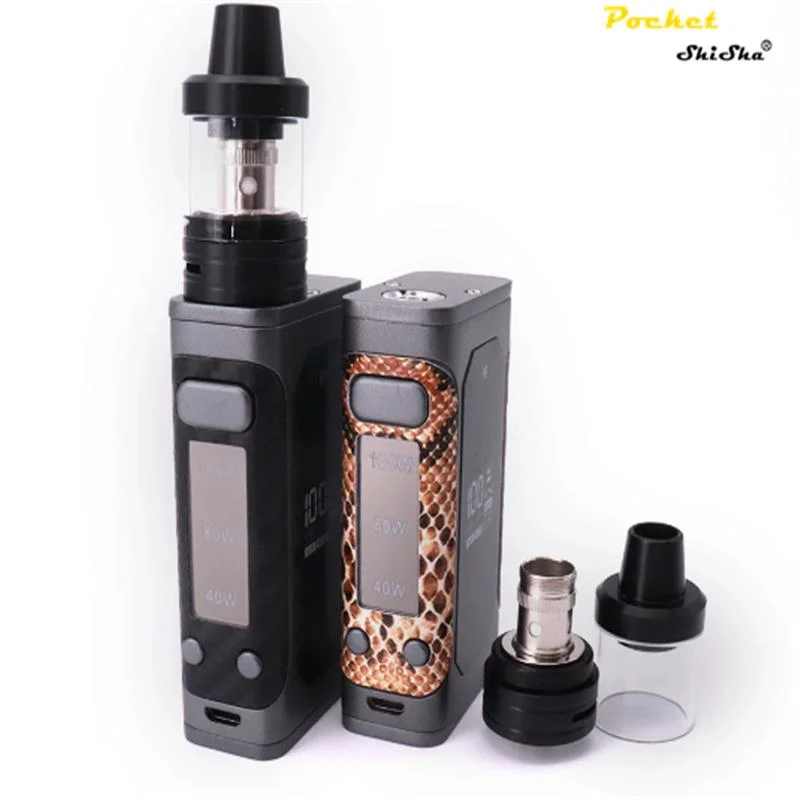 P8 100W Vape Starter Kit 2000Мач 3мл 0.5ohm подъемом бункера электронных сигарет моды "Mod Ecig