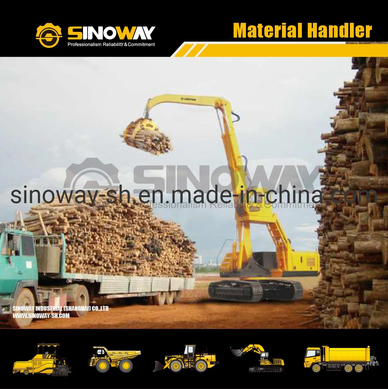 Material Handling Equipment for Steel Plant 50 Ton Grab Excavator