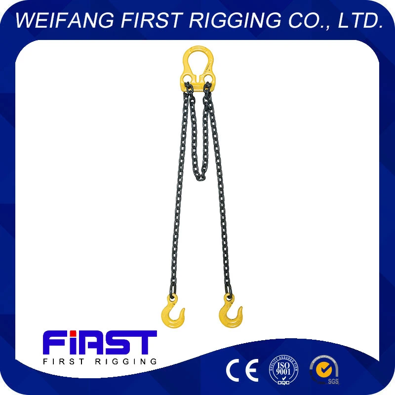 Quality Alloy Steel G100 Chain Sling with Twolegs for Lifting