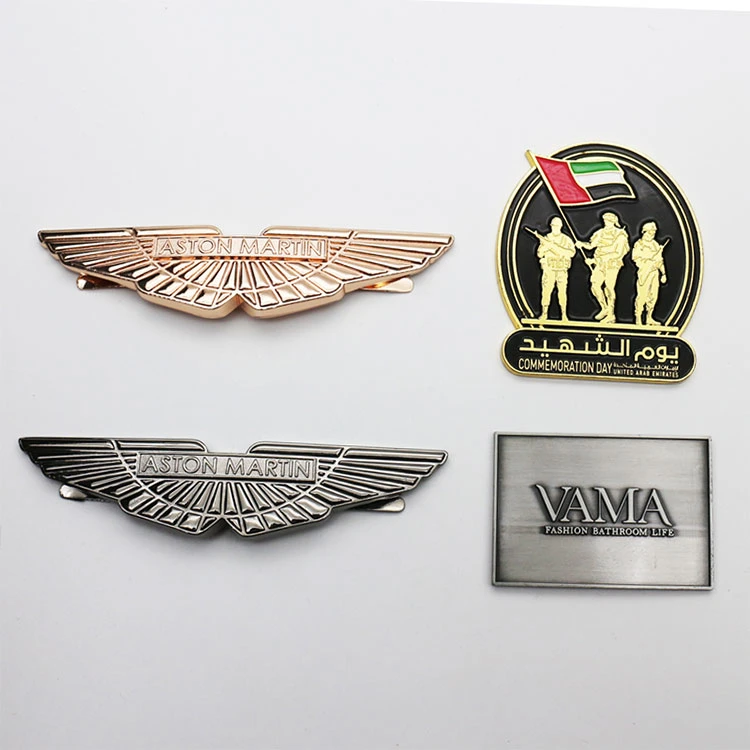 2022 Customized Size Engraved Anodized Aluminum Logo for Car