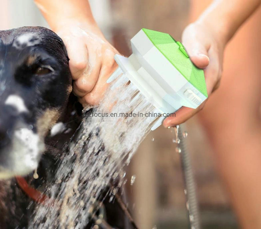 Dog Pet Shower Sprayer Scrubbe, 3 Gear in One Pet Bathing & Massaging, Compatible to All Standard Water Tube New Pets Cleaning Washing Grooming Brush Wbb12772