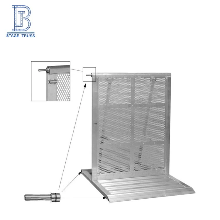 Konzert Sicherheit Kontrolle Stahl Zaun Barrie Rcrowd Event Control Absturz Barrieresystem