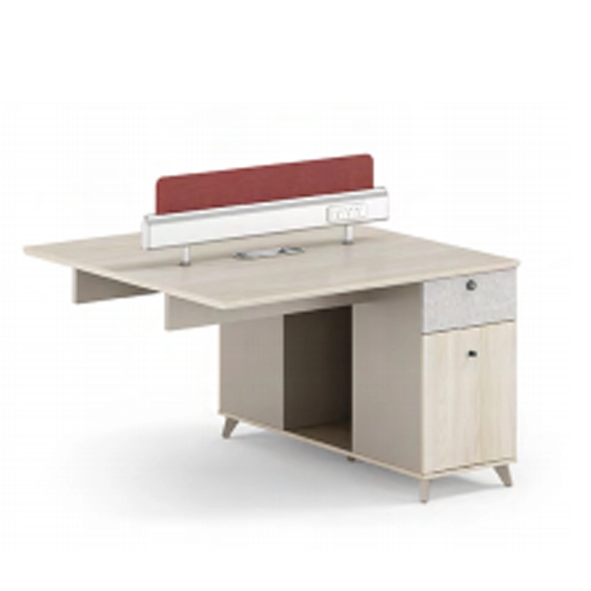 Mobilier moderne poste de travail en bois personnel Bureau Table modulaire 4 sièges Partition