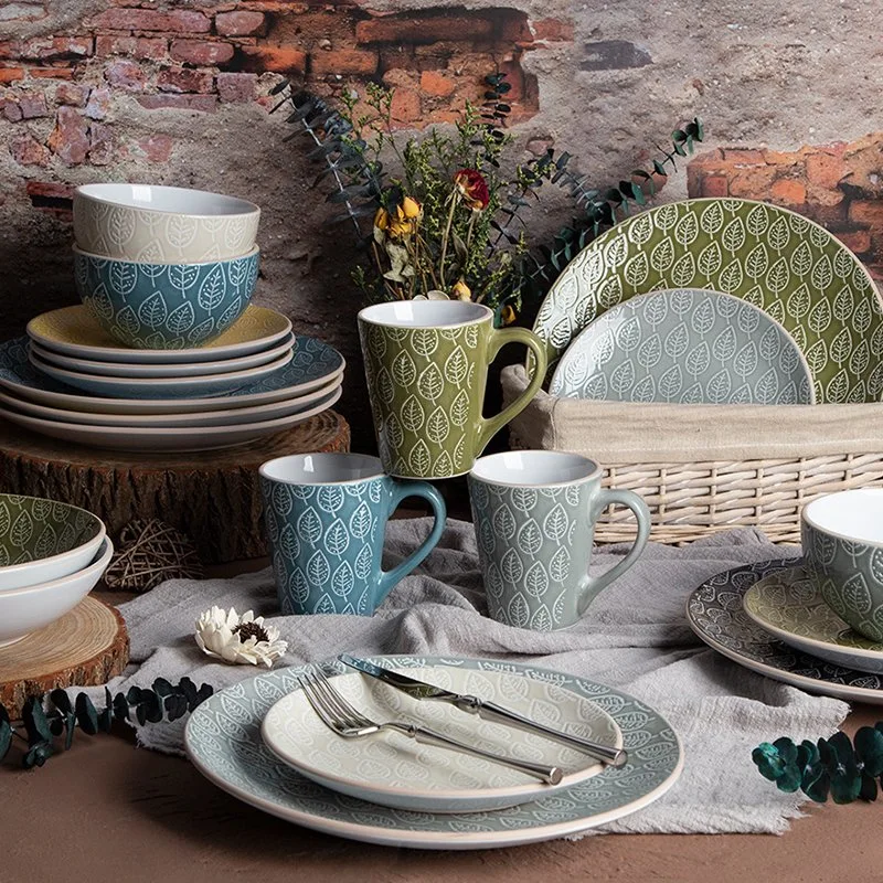 Happy Go Stoneware High quality/High cost performance  Ceramic Tableware Dinner Set