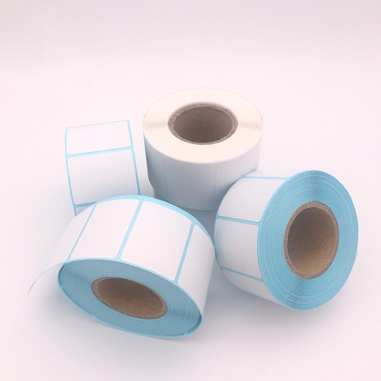 Free Sample Die Cut Self Adhesive Direct Thermal Label Sticker Paper Zebra Barcode Label Roll