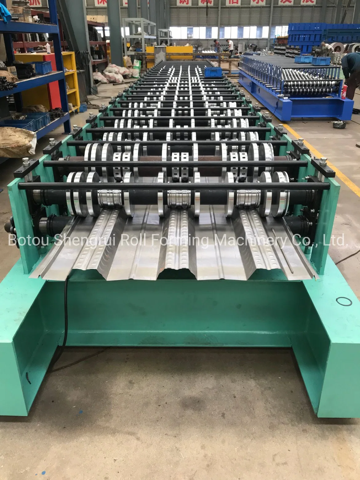 Hohe Festigkeit Lager Stahlstruktur Boden Decking Kalte Roll Forming Maschine