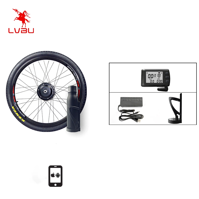 Lvbu Wheel 16-29 Inch 700cc Wheel Electric Bike Kit 250 Watt Hub Motor Battery Included Reach 90km