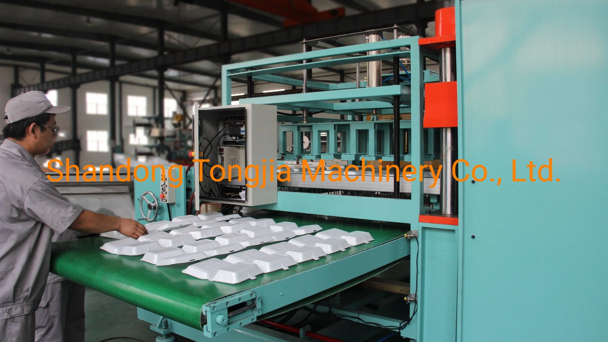 Automatic Disposable Food Container Machine PS Fast Food Foam Box Making Machine Vacuum Forming Thermoforming Machine