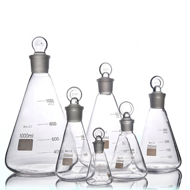 Hot Sales Erlenmeyer Flask with Stopper