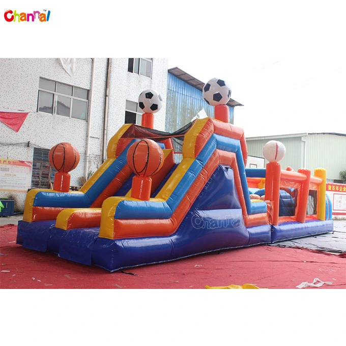 Parque infantil inflável Brinquedos Sport Kids obstáculos inflável para venda