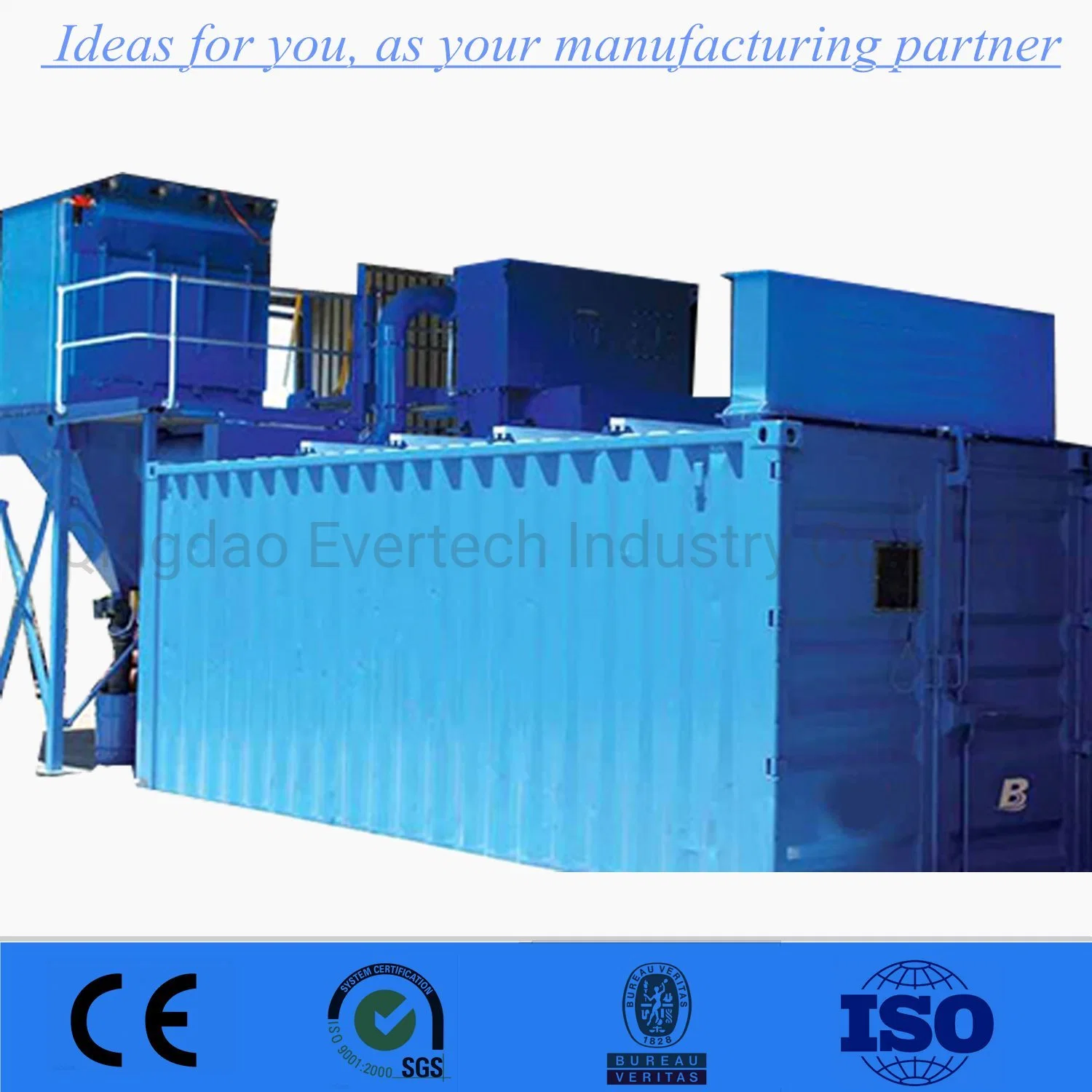 20FT/40FT Container Air Blasting Room/Shot Blasting Chamber