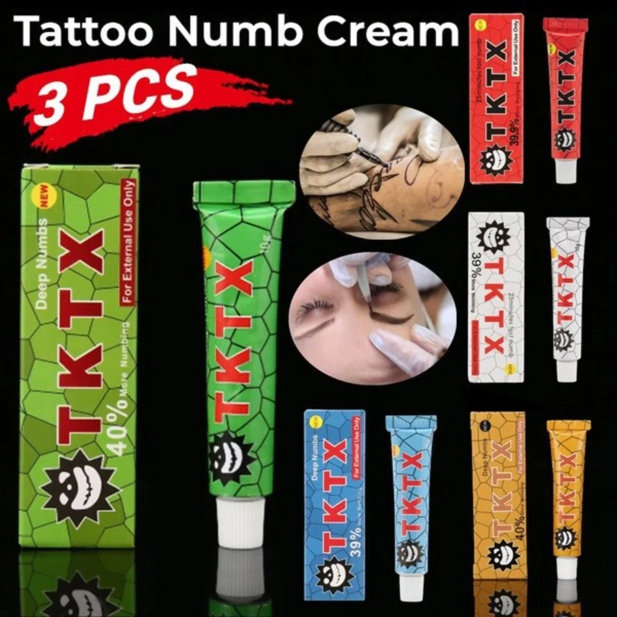 Factory Tktx Anesthesia Topical Tattoo Numbing Cream Microblading Ointment Tattoo Supply