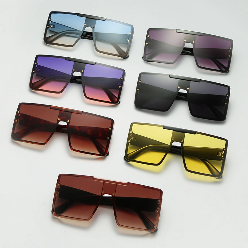 Women Lady Cheap Wholesale Sun Glasses Colorful UV400 Lenses Shades Square Frame Trendy Fashion Sunglasses