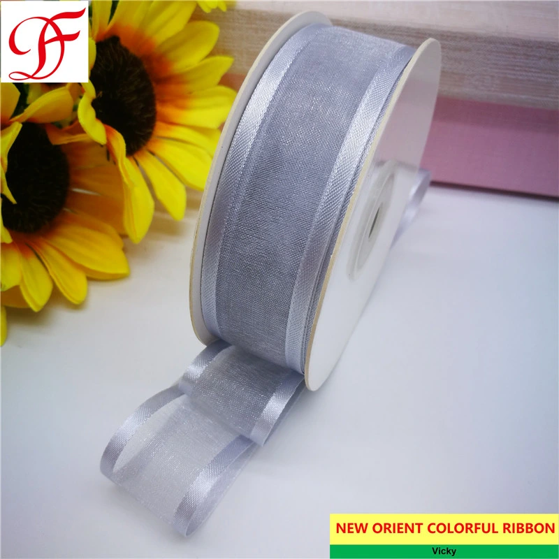 Factory Customized Print Satin, Grosgrain, Metallic, Organza Ribbon with Satin Edge for Wrapping/Garments/Decoration/Gifts/Christmas Box/Garment Accessory
