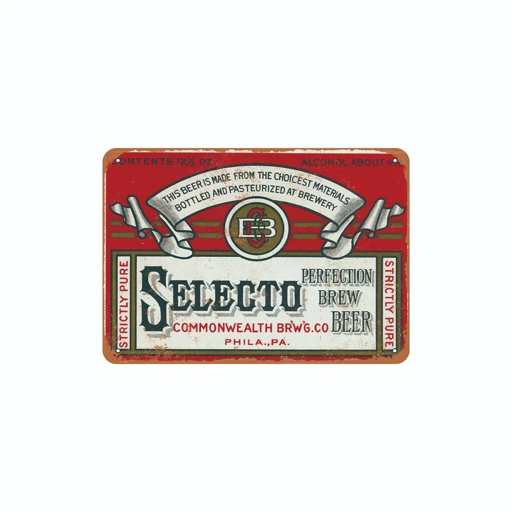 Metal Tin Decoration Bar Beer Bottle Advertise Signs