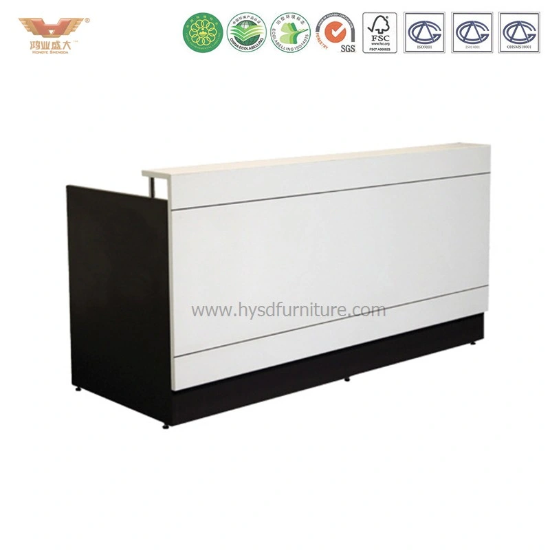 Modern Customized White Office Wood Standing Reception Desk (R11)