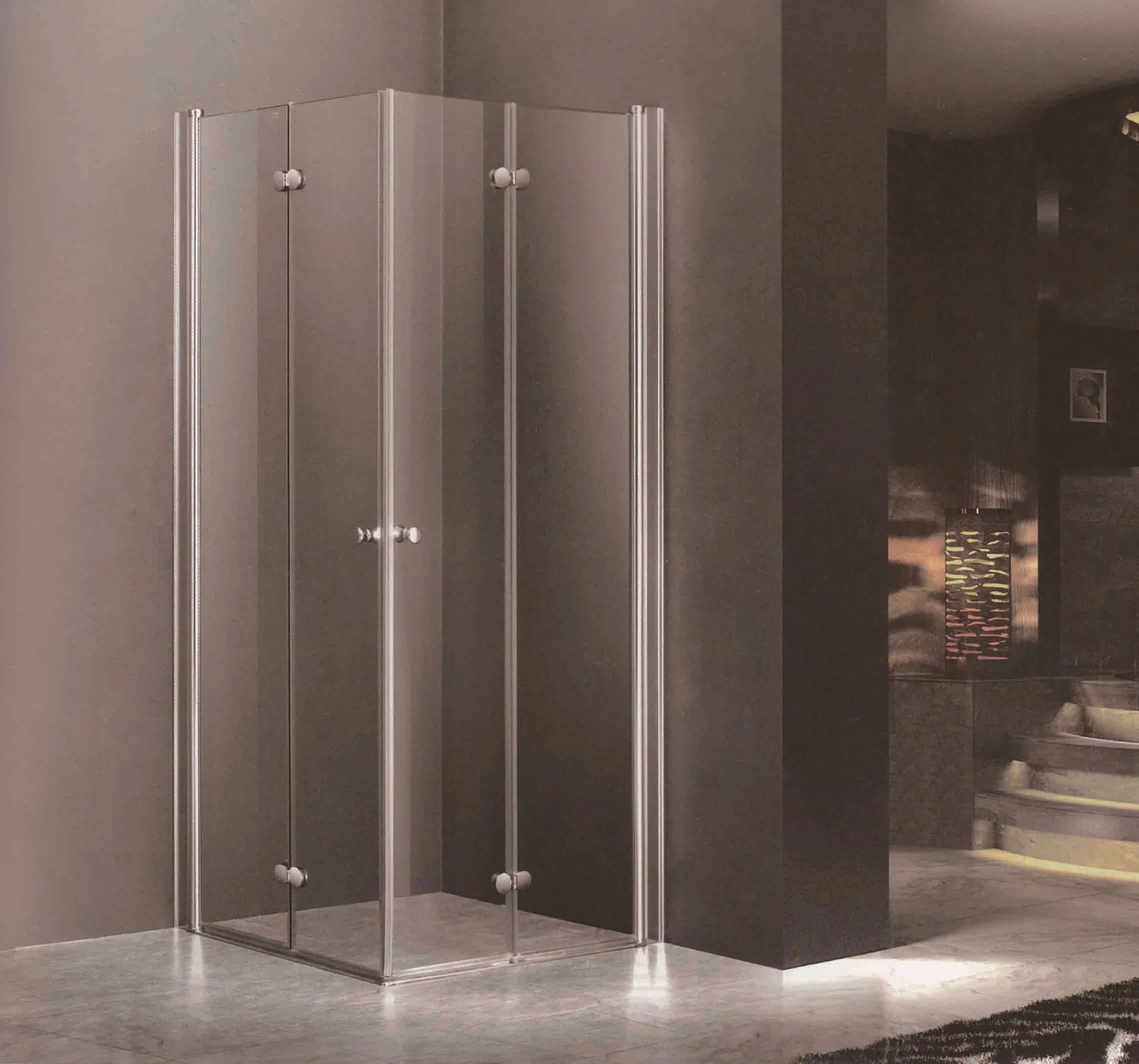 Wholesale/Supplier Bathroom Glass Door with Hinge Folding Shower Box