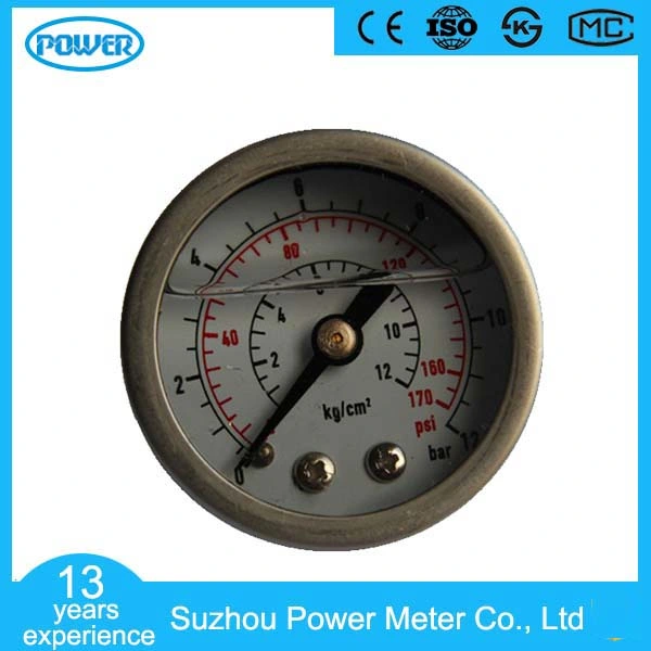 100mm Full Stainless Steel Dry Pressure Gauge Manometer