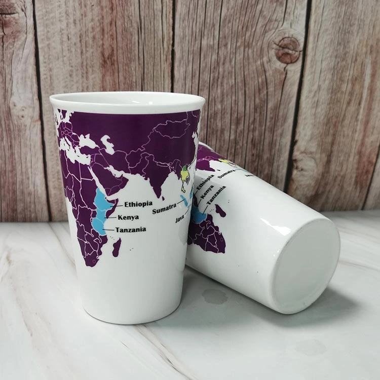 11oz Heat Transfer Coating Color Change Cup Cold & Hot Color Change Ceramic Cup Promotional Gift Cup Cone Cup Customized Logo