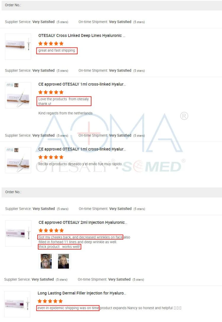 Plastic Surgery Wrinkle Removing Wholesale/Supplier Price Aoma Otesaly Plus Deep 1ml Dermal Filler