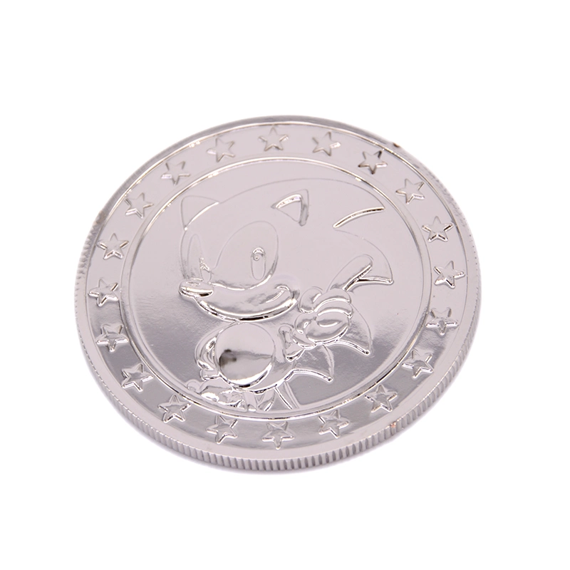 Custom Made Nickel Plated 3D Metal Cartoon Badge Manufacturer Customized Commemorative Emblem Bespoke Animation Company Anniversary Celebration Souvenir Coin