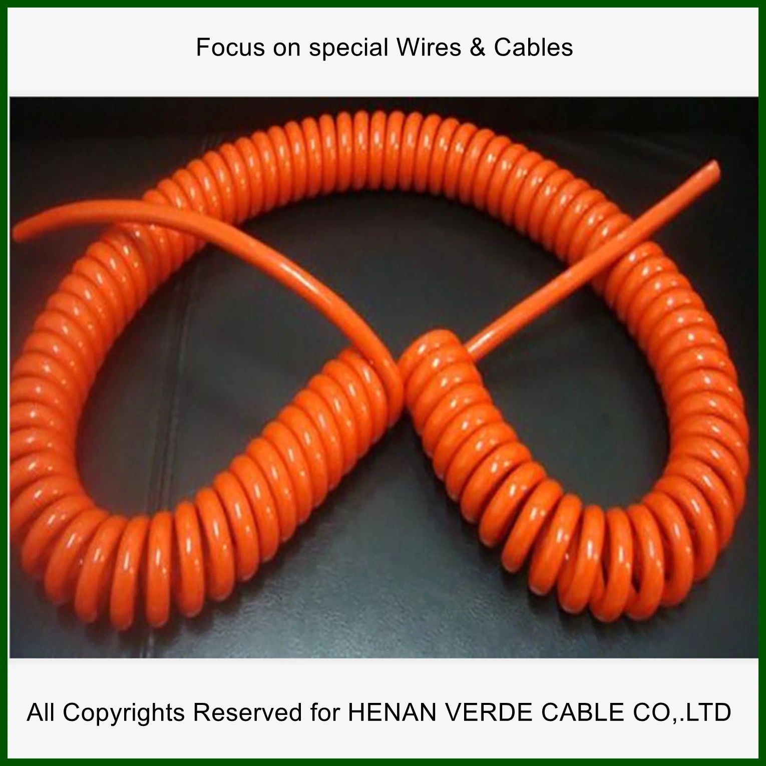 Customized PVC PUR Auto Car Spiral Coil Cable with Different Colors