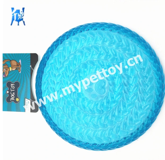 High Quality Circular TPR Non-Toxic Colorful Pet Durable Interactive Chewers Flying Discs