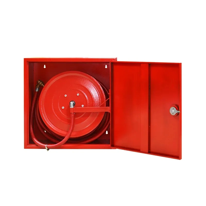 Factory Made Fire Hose Reel Steel Fire Hose Reel with Nozzle
