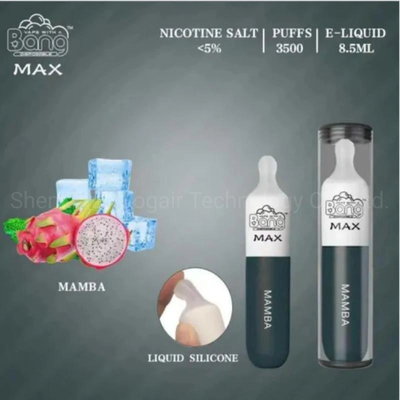 3500puffs with Liquid Silicon Mouthpiece Nipple Bang Max Wholesale/Supplier Vape