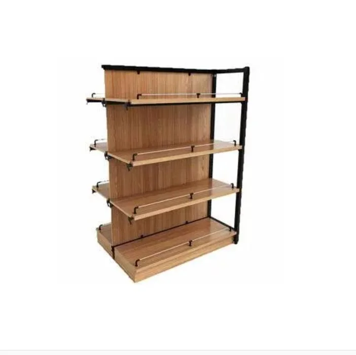 Wood Store MDF Wooden Floor Slatwall Rack Watch Exhibition Wine Stand Pegboard Display