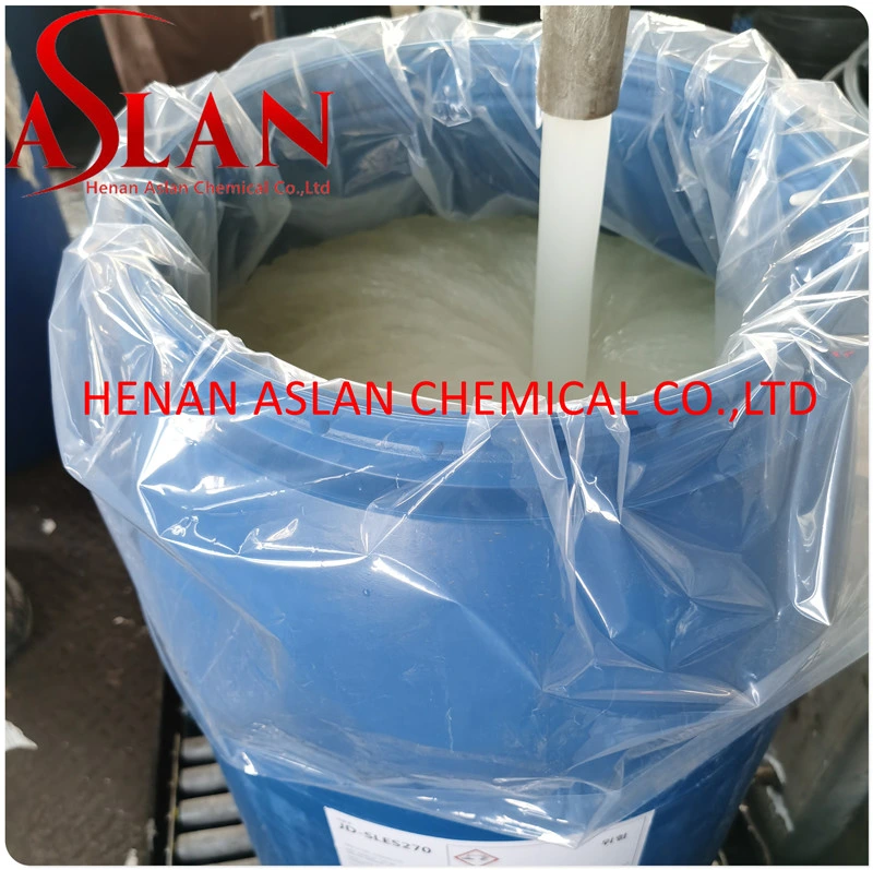 CAS 68891-38-3//Sodium Laureth Sulfate//2eo Anionic Surfactant/ Cosmetic Raw Material Colorless Paste AES SLES 70% / (Sodium Lauryl Ether Sulfate)