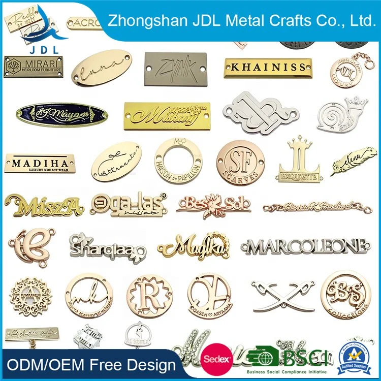 China Wholesale/Supplier Maker Custom 3D Adhesive Sticker Hardware Brand Epoxy Logo Aluminum Garment Tag Metal Woven Clothing Label for Jean Bag Handbag Furniture Bottle