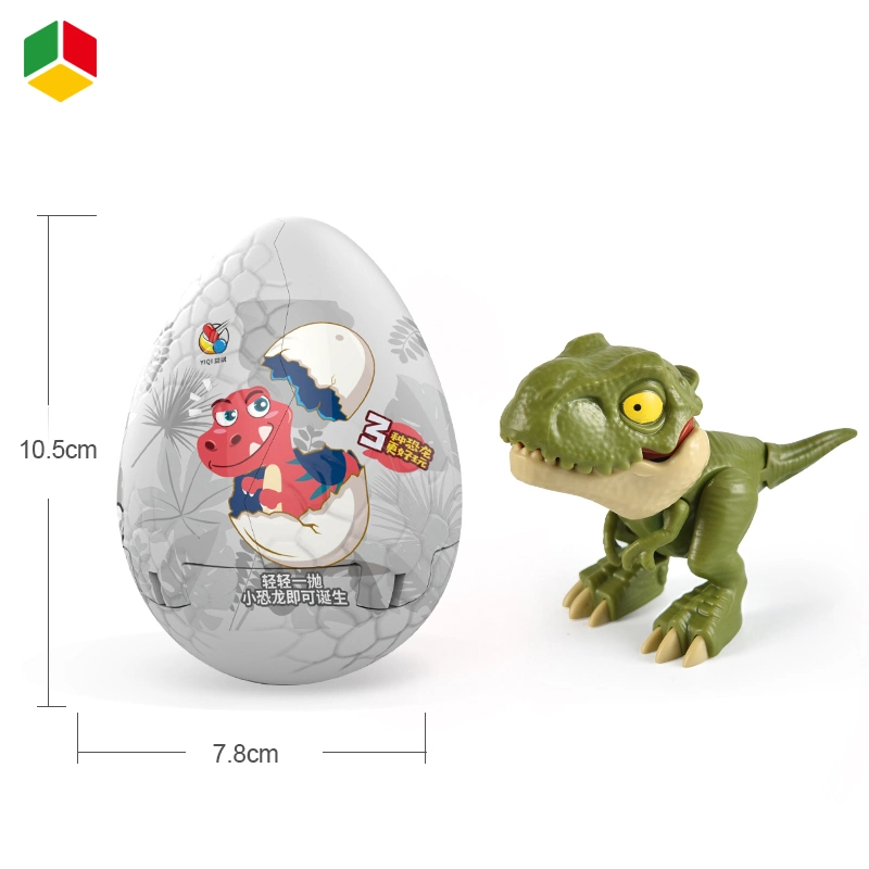 QS Novelty Simulation Dinosaur Pop up Egg Promotion Toy Dinosaur Glove Finger Toy for Kids Early Education Baby Toys
