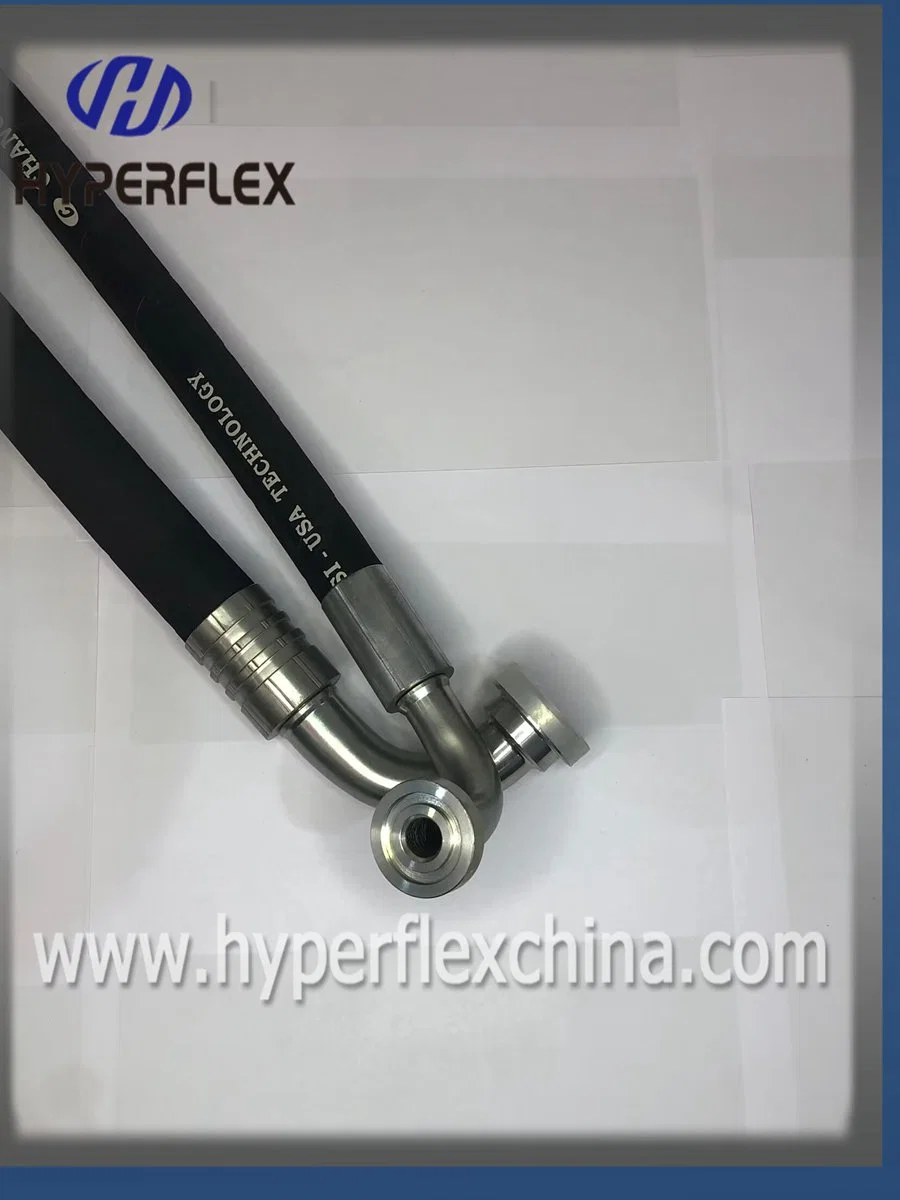 Rendimiento de alta calidad/alto costo Alta presurización 2 cable trenzado Hyperflex en 857 2SC manguera flexible /manguera hidráulica de goma