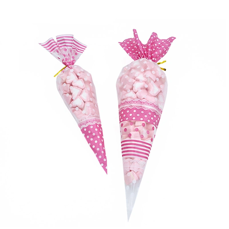 OPP Plastic Sweets Bag Popcorn Sleeve Cotton Candy Food Bags Pastry Icing Piping Cake Decorating Bags