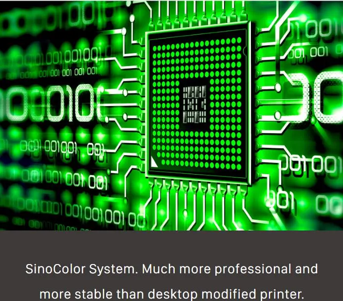 Sinocolor Última A3 A4 Impresora DTG TP-300c para la impresión de prendas de vestir