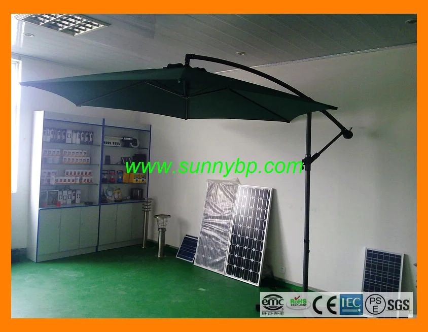 3m 4m 5m Solar Garden Umbrella with LED Lighting